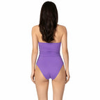 ROZALI back view by BILEYA COUTURE – high-end lilac one-piece swimsuit with feminine silhouette and luxury beachwear