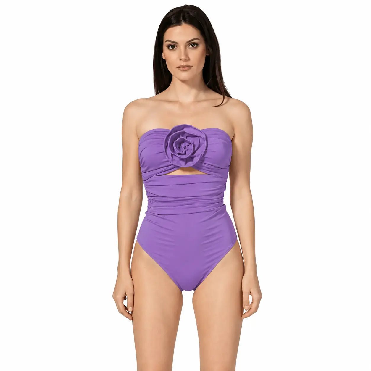 ROSALI PURPLE ONE PIECE SWIMSUIT - BILEYA COUTURE