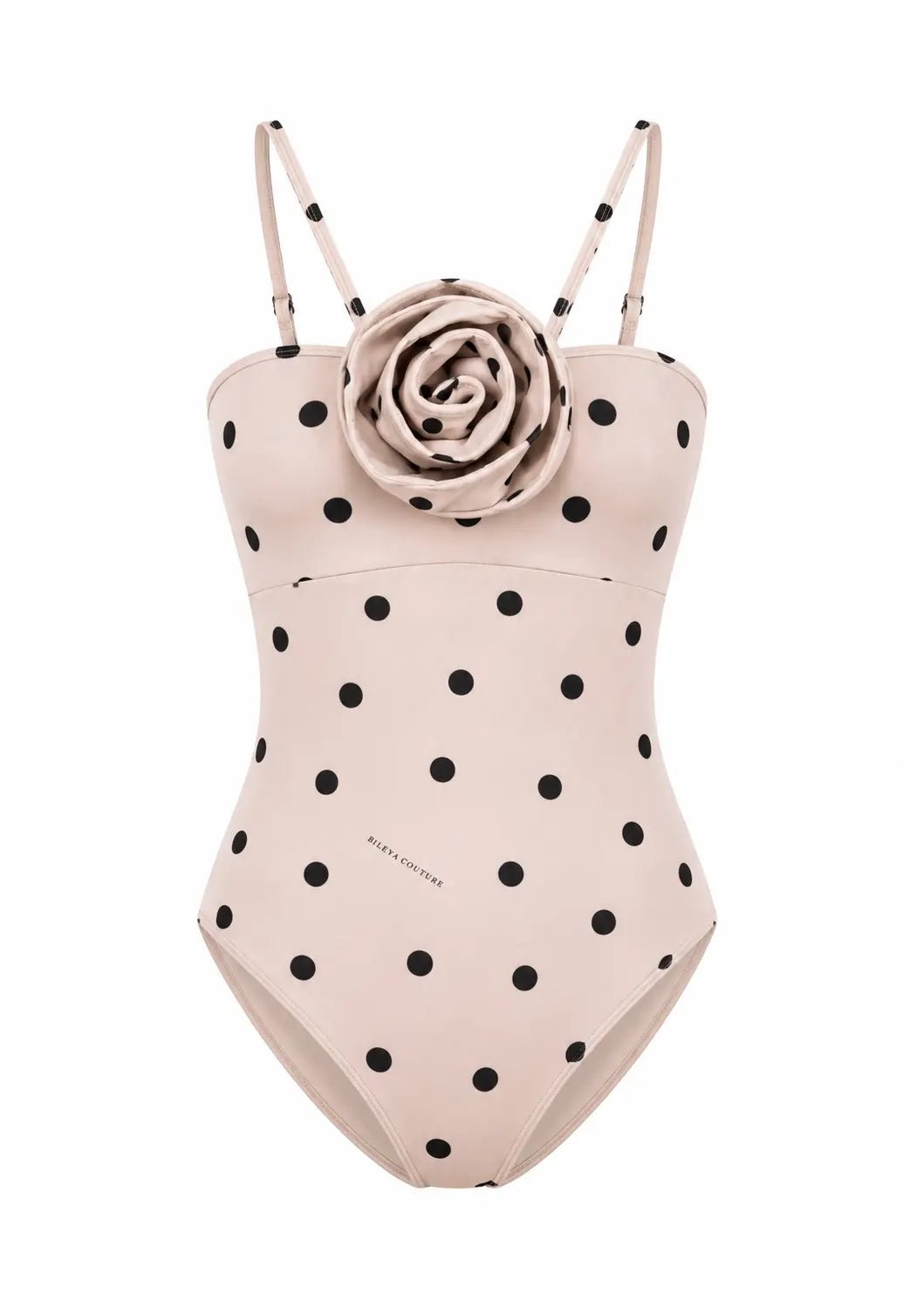 ROSETTA BEIGE ONE PIECE SWIMSUIT - BILEYA COUTURE