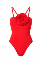 ROSETTA RED ONE PIECE SWIMSUIT - BILEYA COUTURE