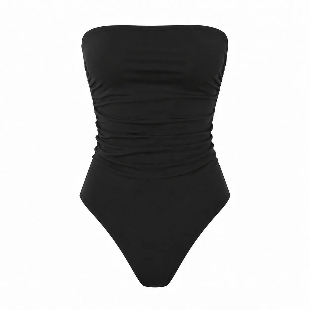 ROZALI BLACK ONE PIECE SWIMSUIT - BILEYA COUTURE