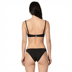 ROZALI BLACK High-Waist back view by BILEYA COUTURE – designer black bikini with elegant silhouette and luxury beachwear