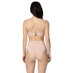 ROZALI PINK back view by BILEYA COUTURE – luxury pink bikini with elegant silhouette and sophisticated resort style