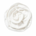 ROZALI handmade white rose by BILEYA COUTURE – handcrafted couture flower with elegant luxury design and sophistication
