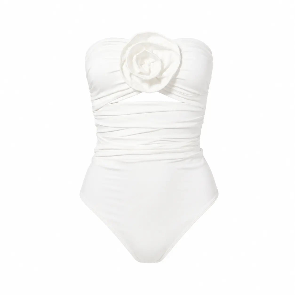 ROZALI WHITE ONE PIECE SWIMSUIT - BILEYA COUTURE
