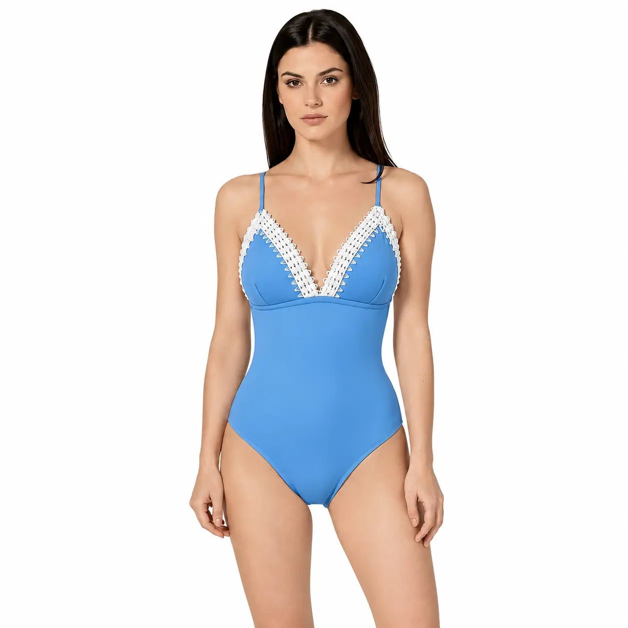 SAMARA BLUE ONE PIECE SWIMSUIT - BILEYA COUTURE