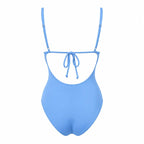 SAMARA Blue One-Piece back view by BILEYA COUTURE – elegant designer swimsuit with premium beachwear style