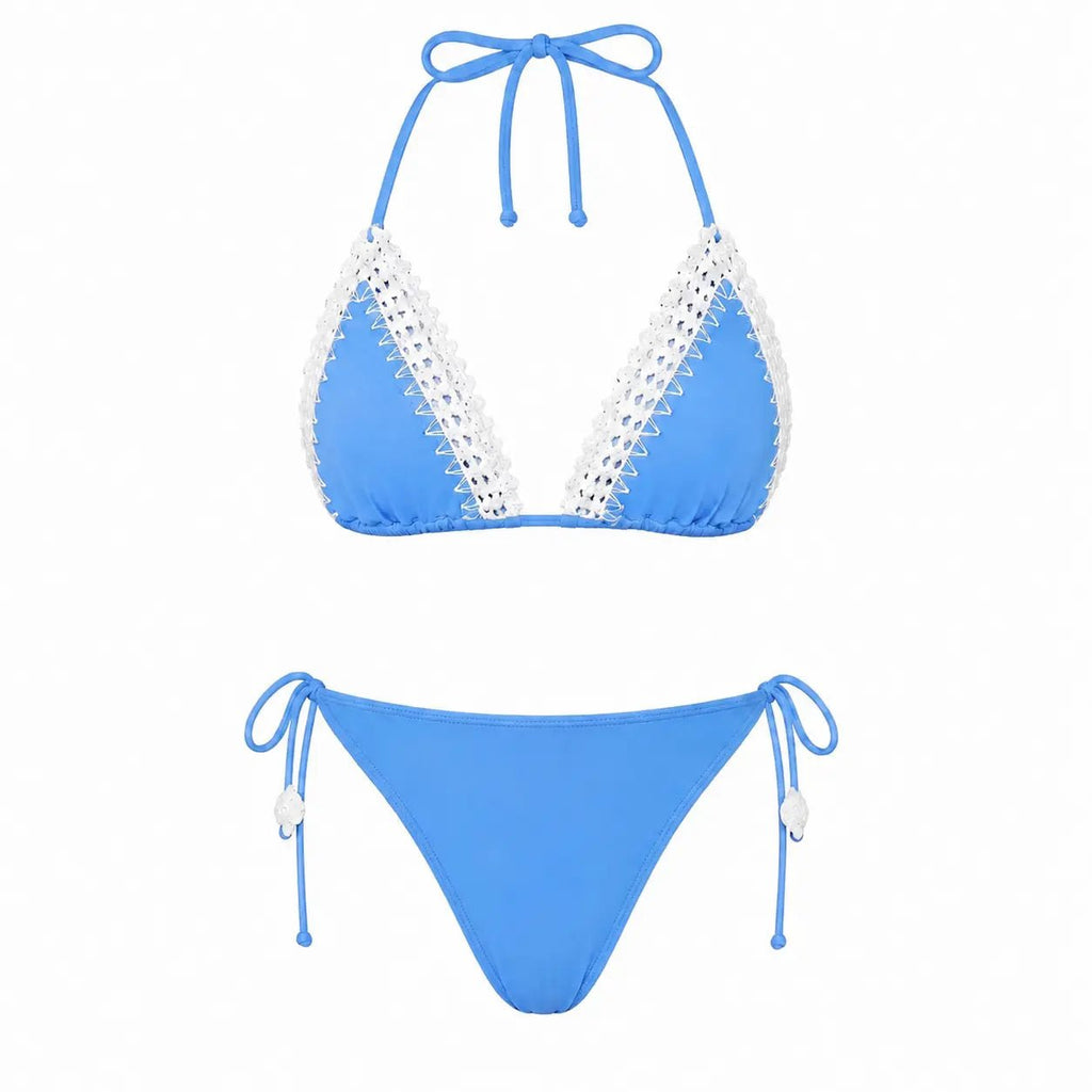 SAMARA BLUE TWO PIECES SWIMSUIT - BILEYA COUTURE
