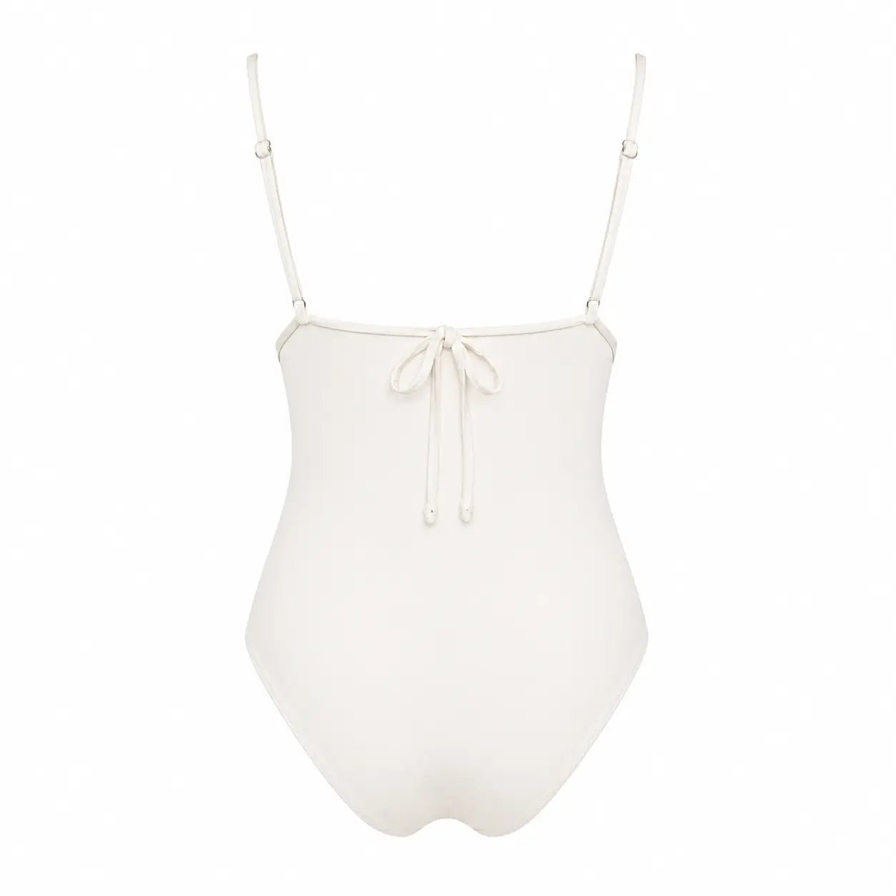 SAMARA white swimsuit with thin straps by BILEYA COUTURE