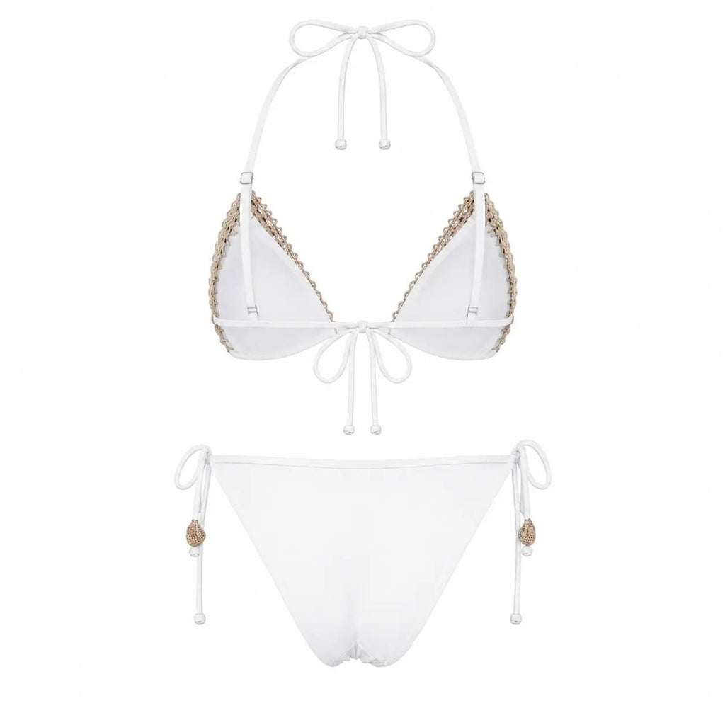 SAMARA WHITE TWO PIECES SWIMSUIT - BILEYA COUTURE