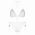 SAMARA WHITE TWO PIECES SWIMSUIT - BILEYA COUTURE