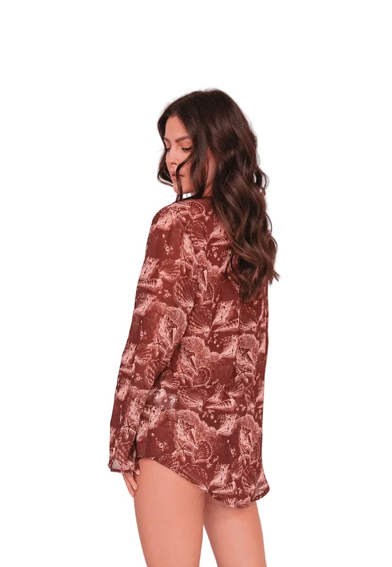SIRENA BROWN TUNIC - BILEYA COUTURE