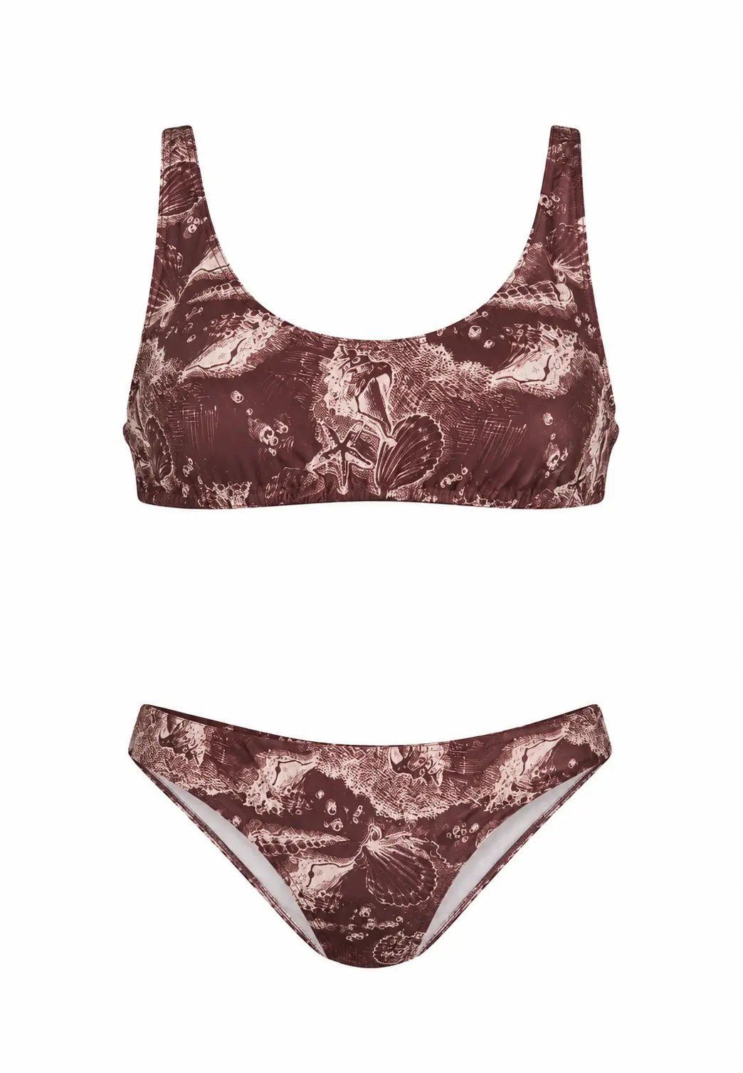 SIRENA BROWN TWO PIECES SWIMSUIT - BILEYA COUTURE