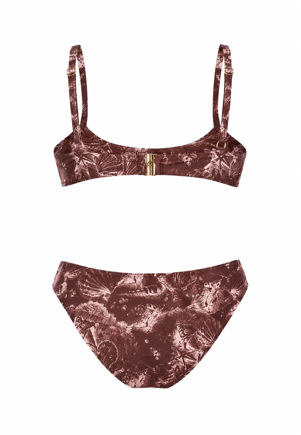 SIRENA BROWN TWO PIECES SWIMSUIT - BILEYA COUTURE