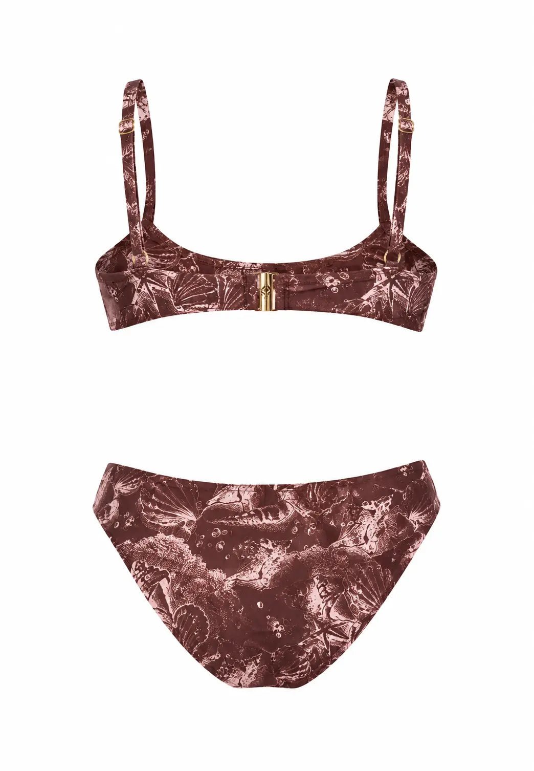 SIRENA BROWN TWO PIECES SWIMSUIT - BILEYA COUTURE