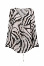 ZEBRA COUTURE BEACH STYLE TUNIC TOP - BILEYA COUTURE