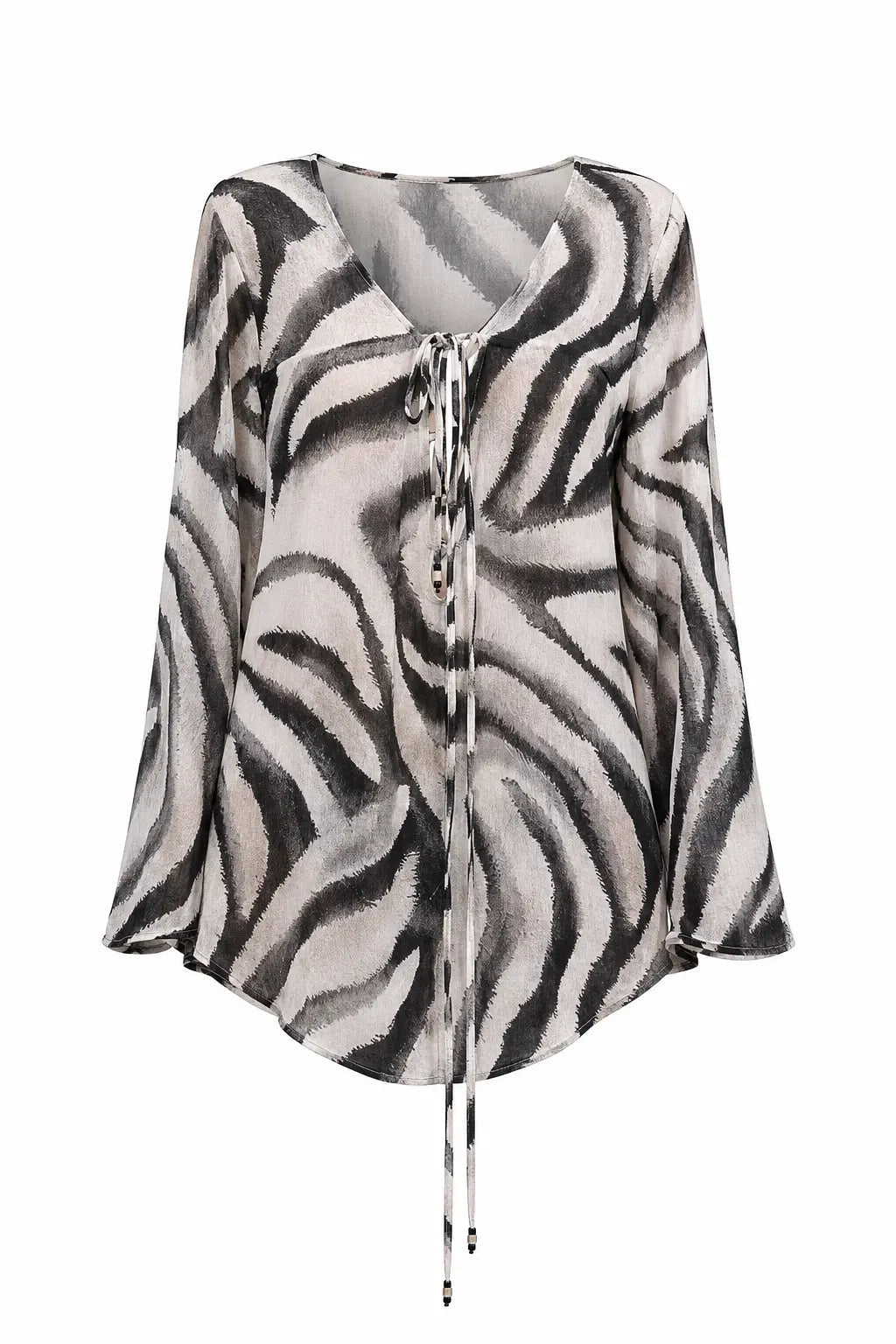 ZEBRA COUTURE BEACH STYLE TUNIC TOP - BILEYA COUTURE