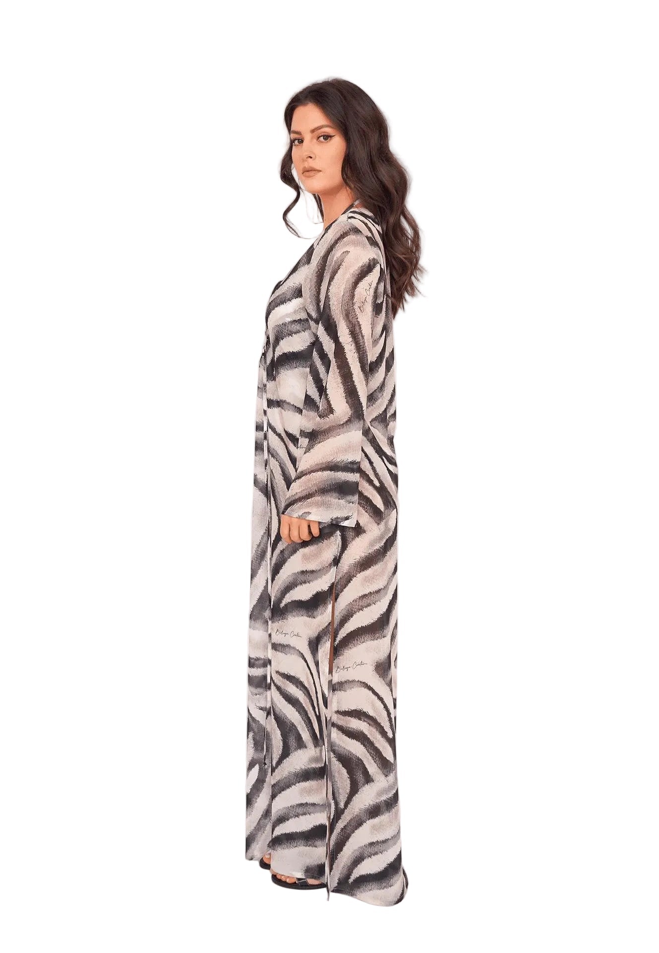 ZEBRA COUTURE Long Dress - BILEYA COUTURE