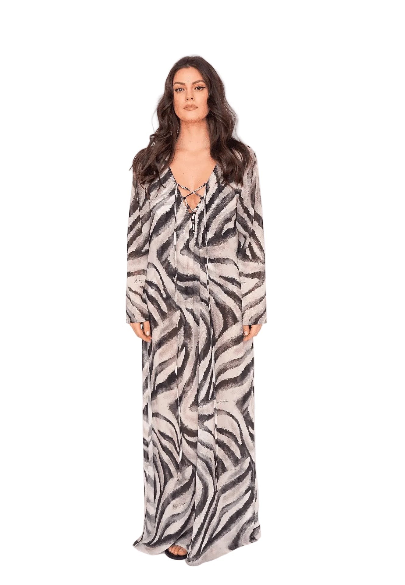 ZEBRA COUTURE Long Dress - BILEYA COUTURE