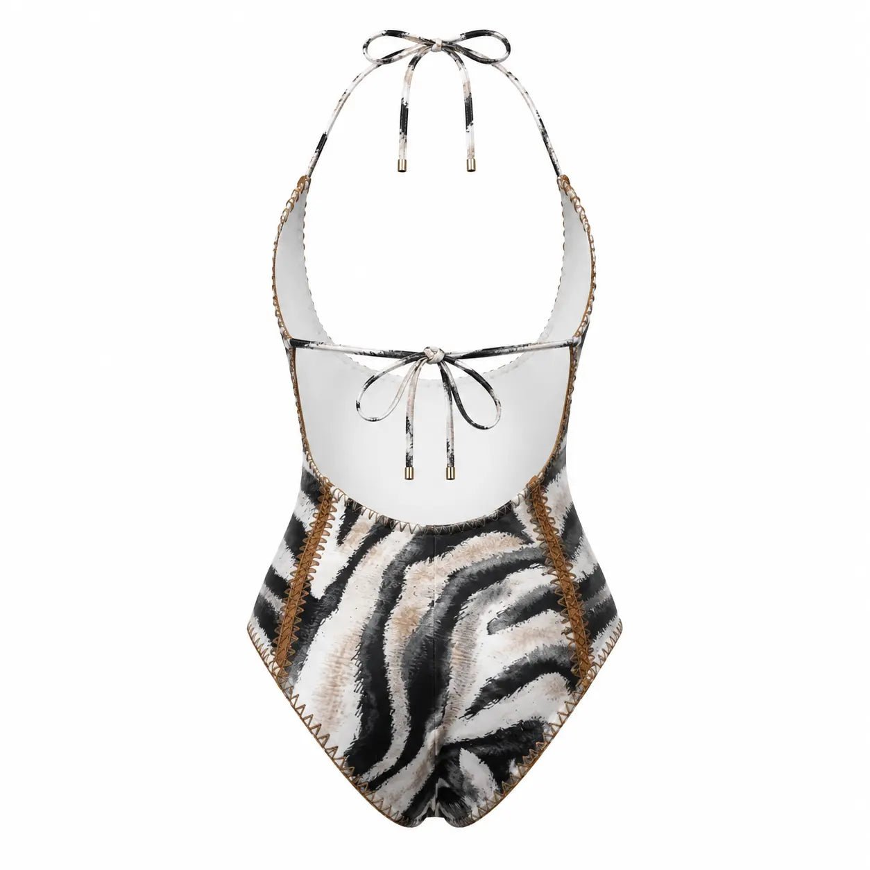 ZEBRA COUTURE ONE PIECE SWIMSUIT - BILEYA COUTURE